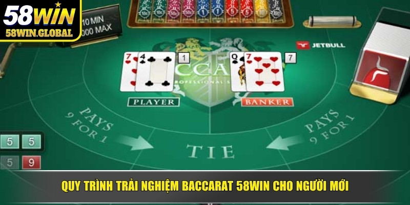 Quy trình trải nghiệm Baccarat 58WIN cho người mới